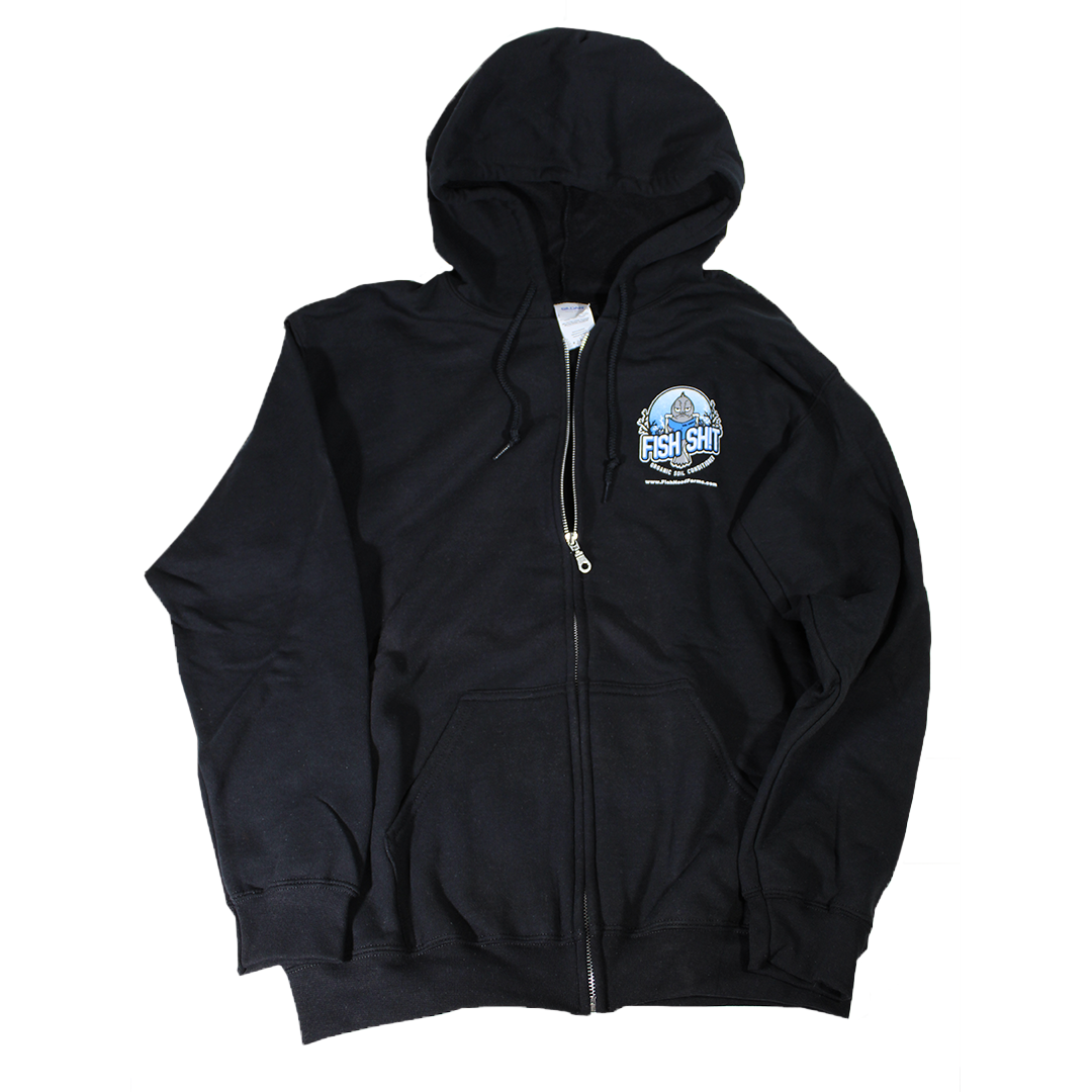 FHF Zip-Up Hoodie with Fish Sh!t logo - Fish Head Farms
