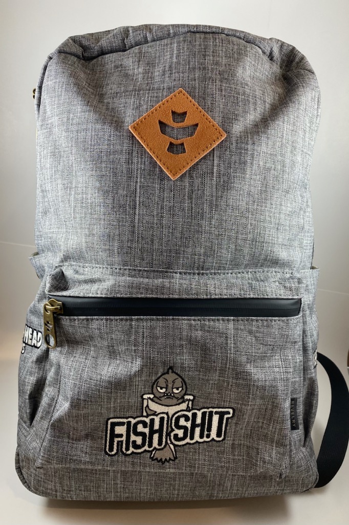 Smell-Proof Backpack with Fish Sh!t logo